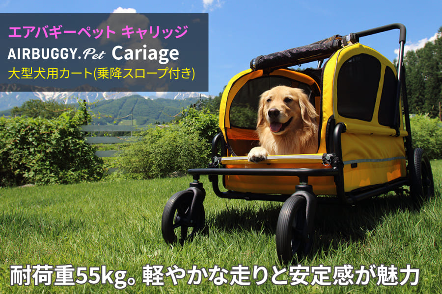エアバギーペット・フォードッグAirBuggy for dog キャリッジ 大型犬用・中型犬・多頭飼いの方向けの四輪カート
