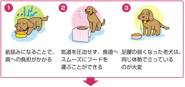 ディッシュトレイが高い位置にあるメリット